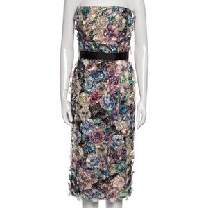Monique Lhuiller floral formal dress Size 12 NWT